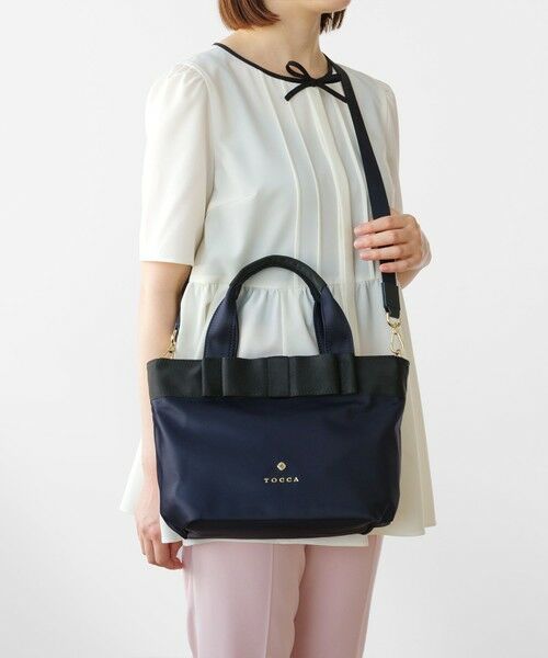 TOCCA / トッカ トートバッグ | 【大人百花掲載】【撥水】RIBBON BRICK TOTE M トートバッグ M | 詳細14