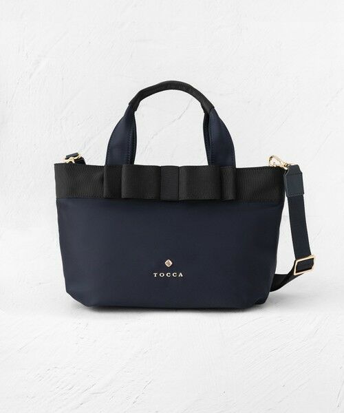 【撥水】TOCCAトッカ BICOLOR RIBBON TOTE トートバッグ BICOLOR RIBBON A4NYLON トートバッグ / TOCCA | ファッション