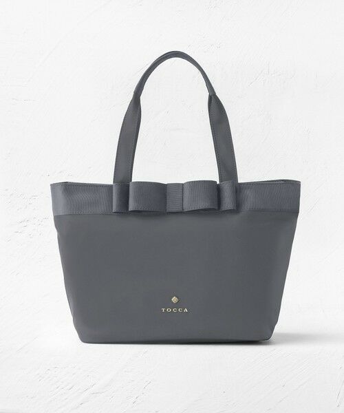 TOCCA / トッカ トートバッグ | 【新色登場・A4サイズ対応】RIBBON BRICK A4TOTE トートバッグ（[新色]ライトグレー系）