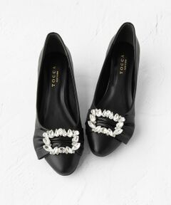 【WEB限定カラーあり】BIJOUX RIBBON PUMPS パンプス