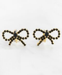 GLITTER RIBBON EARRINGS イヤリング