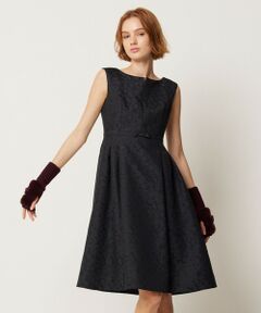 【WEB限定カラーあり】【消臭・洗える！】RIBBON LABYRINTH JACQUARD ドレス