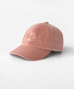 【防臭・吸水速乾・UVカット・サイズ調整可・リボン取り外し可】VELVET LOGOCAP キャップ