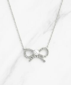 GLITTER RIBBIN NECKLACE ネックレス