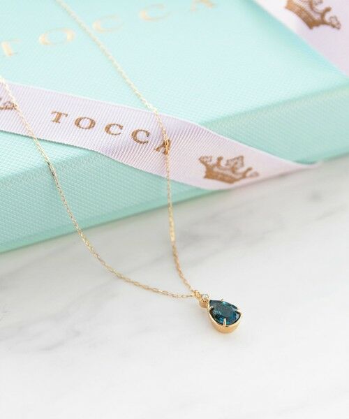 TOCCA / トッカ ネックレス・ペンダント・チョーカー | 【WEB＆数量限定】PIECE OF FLOWER NECKLACE K18 ロンドンブルートパーズ ダイヤモンド ネックレス | 詳細3