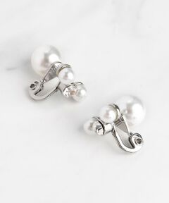 【大人百花掲載】DOUBLE FACE PEARL EARRINGS イヤリング