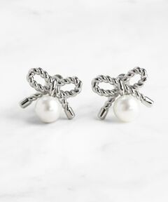 PROMISE PEARL RIBBON EARRINGS イヤリング