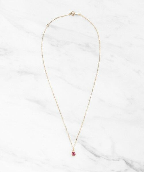 TOCCA / トッカ ネックレス・ペンダント・チョーカー | 【WEB＆数量限定】PIECE OF FLOWER NECKLACE K10 ピンクトルマリン ダイヤモンド ネックレス | 詳細7