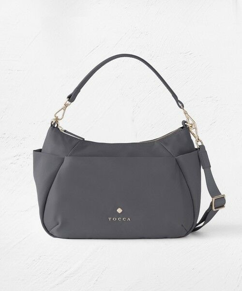 TOCCA / トッカ ショルダーバッグ | 【大人百花掲載】PIECE OF CRESCENT NYLONBAG バッグ（[新色]ライトグレー系）