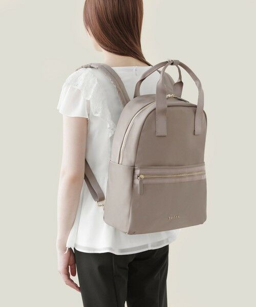 トッカ　リュック A4サイズ対応・撥水・PCポケット付き】SIDE RIBBON BACKPACK