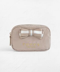 【WEB限定】BICOLOR RIBBON POUCH ポーチ