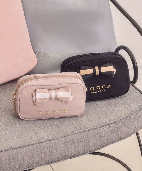 TOCCA / トッカ ポーチ | 【WEB限定】BICOLOR RIBBON POUCH ポーチ | 詳細1