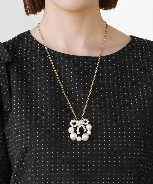 TOCCA / トッカ ブローチ・コサージュ | 【2WAY】PROMISE PEARL RIBBON BROOCH NECKLACE ブローチ ネックレス | 詳細5