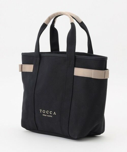 【TOCCA】TIED RIBBON TOTE トートバッグ ブラック セール】 TINY RIBBON LEATHERTOTE トートバッグ （トートバッグ