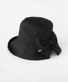 【UV90%以上カット・吸水速乾・接触冷感・抗菌防臭・洗える・サイズ調整可】EDGE UP RIBBON HAT バケットハット