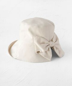 【UV90%以上カット・吸水速乾・接触冷感・抗菌防臭・洗える・サイズ調整可】EDGE UP RIBBON HAT バケットハット