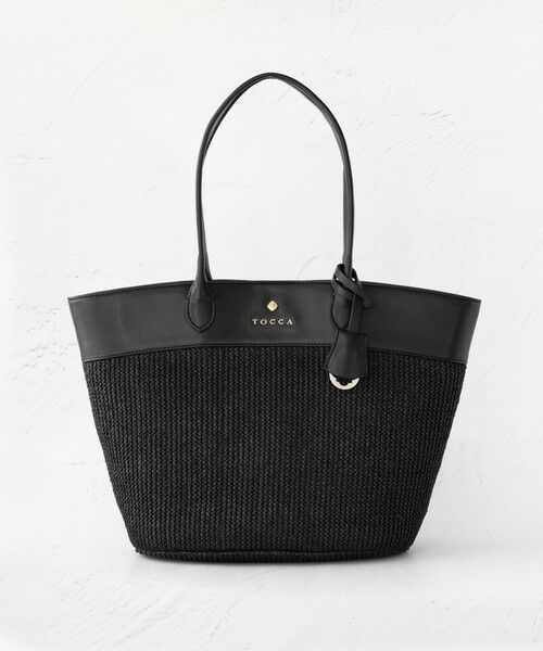 TOCCA/トッカ 【A4サイズ対応】COLOR of AUBE BASKET かごバッグ オールブラック F TOCCA/トッカ 【A4サイズ対応】COLOR of AUBE BASKET かごバッグ オールブラック F