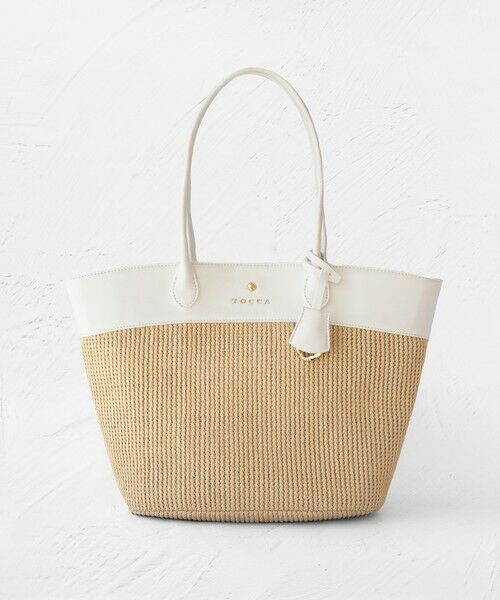 TOCCA/トッカ 【A4サイズ対応】COLOR of AUBE BASKET かごバッグ オフ F TOCCA/トッカ 【A4サイズ対応】COLOR of AUBE BASKET かごバッグ オフ F
