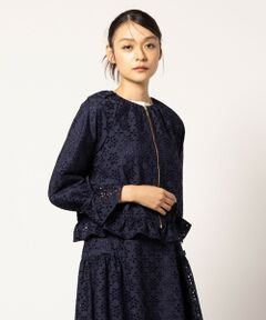 TOCCA / トッカ ノーカラージャケット | 【洗える】FLOWER STORM ジャケット