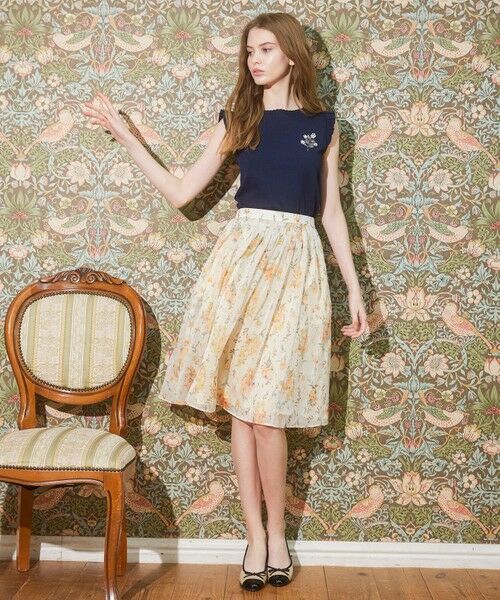TOCCA/トッカ 【洗える】MIMOSA IMPRESSION スカート イエロー系 4 TOCCA/トッカ 【洗える】MIMOSA IMPRESSION スカート イエロー系 4