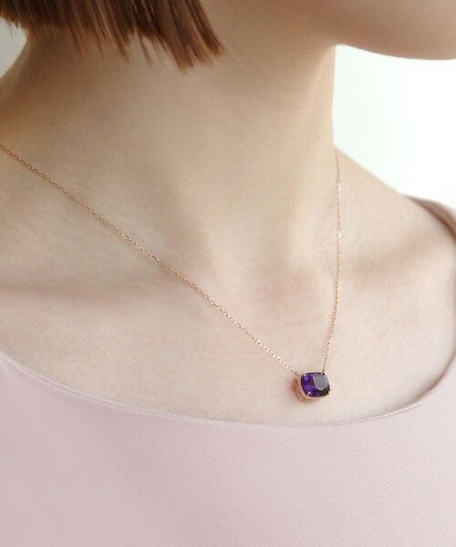TOCCA / トッカ ネックレス・ペンダント・チョーカー | 【WEB＆数量限定】CROCHET OF COLOR  NECKLACE K10 アメジスト ネックレス | 詳細3