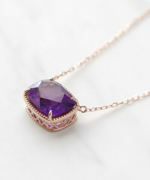 TOCCA / トッカ ネックレス・ペンダント・チョーカー | 【WEB＆数量限定】CROCHET OF COLOR  NECKLACE K10 アメジスト ネックレス | 詳細6