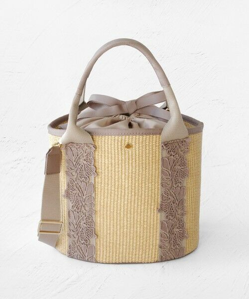 TOCCA/トッカ TOUCH of LACE BASKET かごバッグ ベージュ系 F TOCCA/トッカ TOUCH of LACE BASKET かごバッグ ベージュ系 F