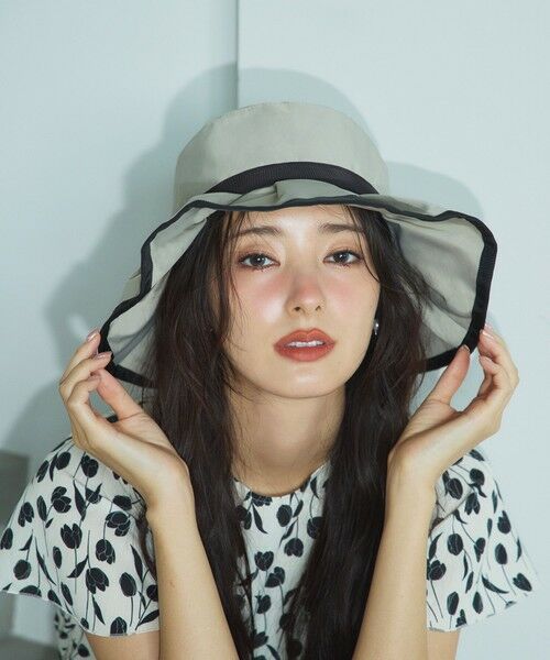 TOCCA/トッカ 【UV99%以上カット・吸水速乾・抗菌防臭・洗える・サイズ調整可・強撥水】FRILL RAIN HAT レインハット ベージュ系 F TOCCA/トッカ 【UV99%以上カット・吸水速乾・抗菌防臭・洗える・サイズ調整可・強撥水】FRILL RAIN HAT レインハット ベージュ系 F
