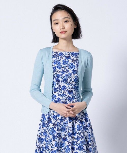 TOCCA/gbJ y􂦂zEYELET AJISAI CARDIGAN J[fBK Cgu[n S