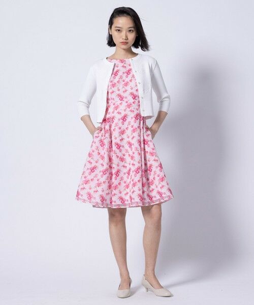 今季 2025 TOCCA トッカ 【洗える】リボンカーディガンSサイズ 洗える】ROSY FUTURE ニットジャケット （カーディガン・ボレロ