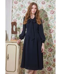 TOCCA / トッカ ロング・マキシ丈ワンピース | 【洗える・消臭】PROMISE RIBBON ROSETTE ドレス