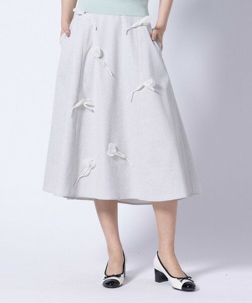 TOCCA/トッカ 【洗える】TULIP FLUFF スカート ライトグレー系 0 TOCCA/トッカ 【洗える】TULIP FLUFF スカート ライトグレー系 0