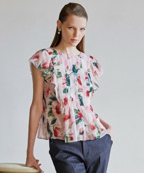 TOCCA/トッカ 【洗える】FULL BLOOM PEONY BLOUSE ブラウス ピンク系5 4 TOCCA/トッカ 【洗える】FULL BLOOM PEONY BLOUSE ブラウス ピンク系5 4