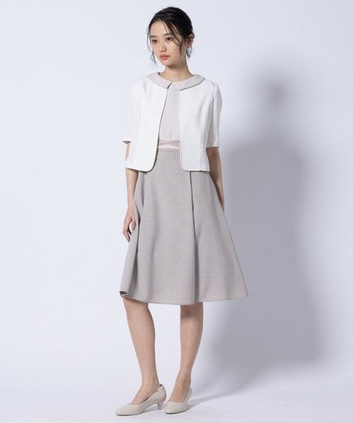 TOCCA / トッカ ノーカラージャケット | 【洗える・消臭】BRIGHT LUMINOUS 半袖ジャケット | 詳細2