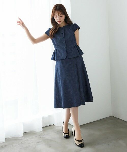 TOCCA / トッカ ノーカラージャケット | 【洗える・消臭】NIGHT OCEAN ジャケット | 詳細1