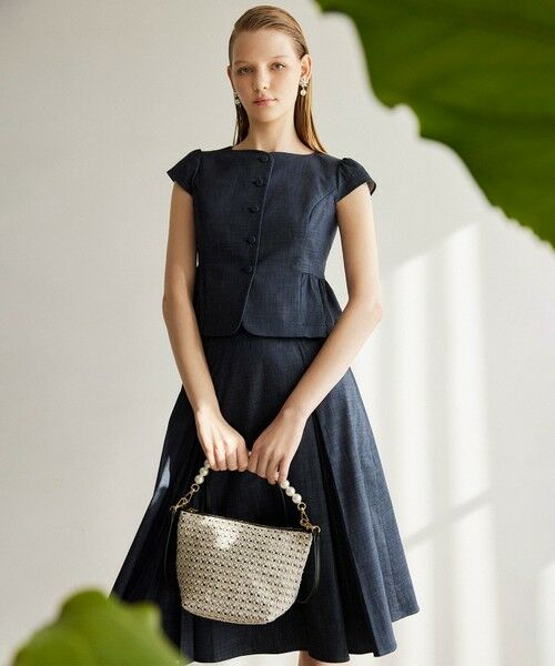 TOCCA / トッカ ノーカラージャケット | 【洗える・消臭】NIGHT OCEAN ジャケット | 詳細2