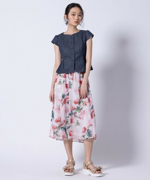 TOCCA / トッカ ノーカラージャケット | 【洗える・消臭】NIGHT OCEAN ジャケット | 詳細5