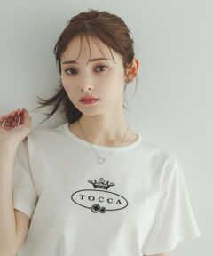 TOCCA / トッカ カットソー | HALLMARK FLOCKY LOGO TEE Tシャツ
