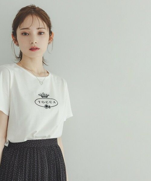TOCCA / トッカ カットソー | HALLMARK FLOCKY LOGO TEE Tシャツ | 詳細1