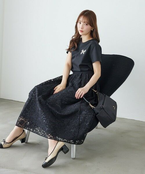 TOCCA / トッカ カットソー | 【美人百花掲載】BOW BIJOUX Tシャツ | 詳細7