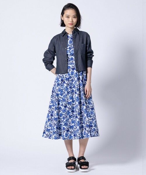 トッカ TOCCA ワンピース 花柄 スカート デニム 可愛い