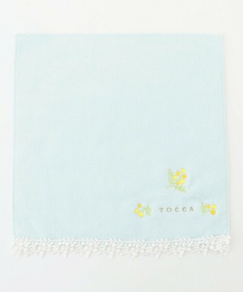 TOCCA/トッカ BRING HAPPINESS LACE TOWELCHIEF レースタオルハンカチ スカイブルー系 F TOCCA/トッカ BRING HAPPINESS LACE TOWELCHIEF レースタオルハンカチ スカイブルー系 F