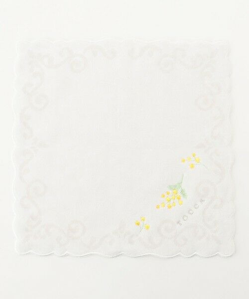 TOCCA/トッカ ELEGANT YELLOW BOUQUET TOWELCHIEF タオルハンカチ ホワイト系 F TOCCA/トッカ ELEGANT YELLOW BOUQUET TOWELCHIEF タオルハンカチ ホワイト系 F