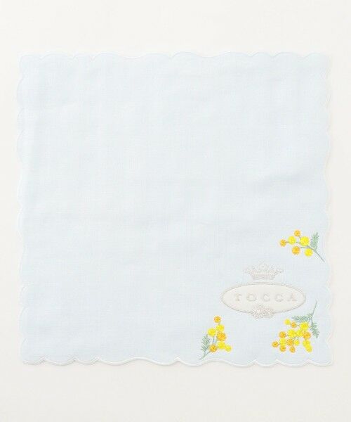 TOCCA/トッカ AIRY YELLOW PEARL HANDKERCHIEF ハンカチ スカイブルー系 F TOCCA/トッカ AIRY YELLOW PEARL HANDKERCHIEF ハンカチ スカイブルー系 F
