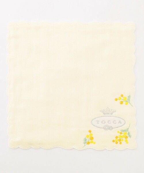 TOCCA/トッカ AIRY YELLOW PEARL HANDKERCHIEF ハンカチ イエロー系 F TOCCA/トッカ AIRY YELLOW PEARL HANDKERCHIEF ハンカチ イエロー系 F