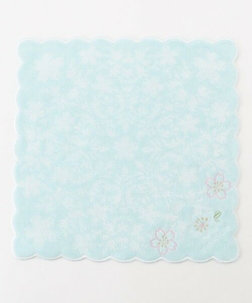 TOCCA/トッカ SPRING FLOWER HANDKERCHIEF ハンカチ スカイブルー系 F TOCCA/トッカ SPRING FLOWER HANDKERCHIEF ハンカチ スカイブルー系 F