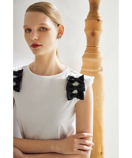 TOCCA / トッカ カットソー | BOW PARTY Tシャツ | 詳細15