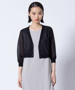TOCCA / トッカ カーディガン・ボレロ | 【美人百花掲載】SHEER BUBBLE KNIT ニットカーディガン