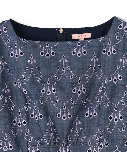 TOCCA / トッカ ロング・マキシ丈ワンピース | 【洗える】PEACOCK TAIL LACE ドレス | 詳細4