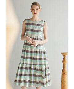 TOCCA / トッカ ロング・マキシ丈ワンピース | 【美人百花掲載】【洗える・消臭】OPTICAL CUBE DRESS ドレス